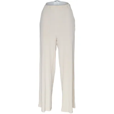 Pantalon patte d'éléphant (Beige) de Gabi Lauton Acétate, Polyamide