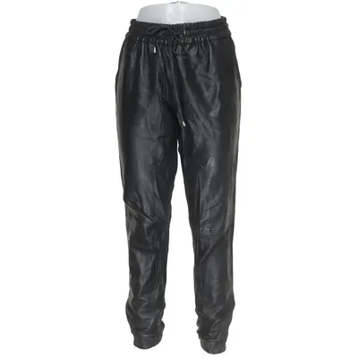 Leren broek (Zwart) van Conleys