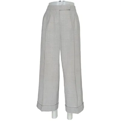 Jakkesætsbukser (Beige, Grå) fra MaxMara Uld