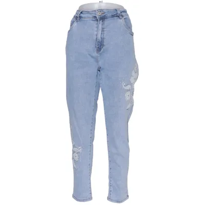 Jean (Bleu, Blanc) de Redseventy Coton, Polyester, Viscose