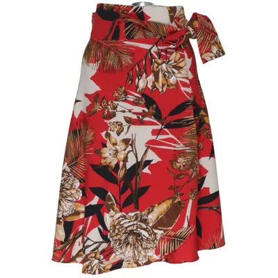 Jupe portefeuille (Rouge, Multicolore) de Florence