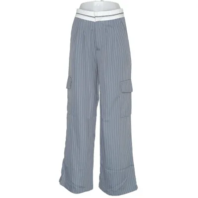 Cargo pants (Blue) from Milk & Honey Elastane, Polyester