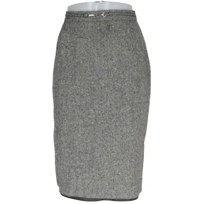 Kjol (Grå) från Choise by Danwear Polyamid, Polyester, Silke, Ull