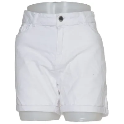 Denim shorts (Wit) van Janina Denim Katoen, Elastaan