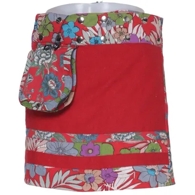 Jupe (Rouge, Multicolore) de Moshiki Coton, Polyester, Laine