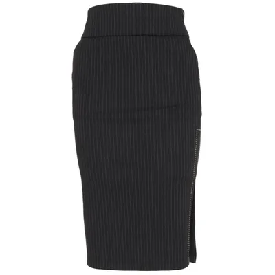 Jupe crayon (Noir) de Met Élasthane, Polyester, Viscose
