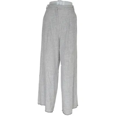 Spodnie (Szary) z H&M Wiskoza, Poliester, Elastan