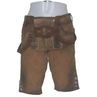 Pantalon en cuir traditionnel (Marron) de Wild & Wald Cuir