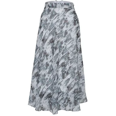 Maxi skirt (White, Blue, Gray, Multicolored) from T Tahari Polyester