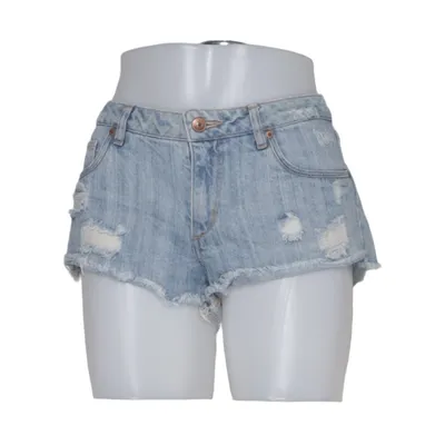 Denim shorts (Blauw) van Divided by H&M Katoen, Polyester