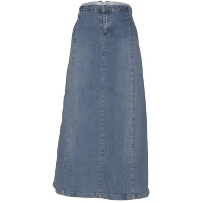 Jupe en jean (Bleu) de Zizzi Coton, Élasthane, Polyester