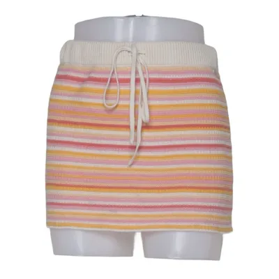 Nederdel (Pink, Gul, Hvid) fra Pacific Republic Pull & Bear