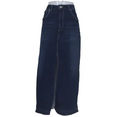 Jeanskjol (Blå) från Amisu Bomull, Elastan, Polyester