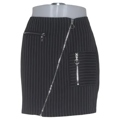 Skirt (Black, White) from Donna Romina x NA-KD Elastane, Polyester