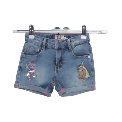Jeansshorts (Blå, Flerfärgad) från Salt and Pepper Bomull, Elastan, Polyester