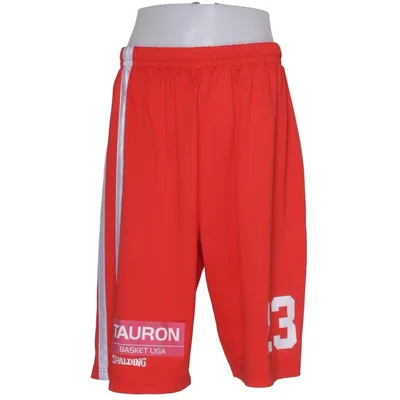 Basketball shorts (Red, White) from Spalding Polyester