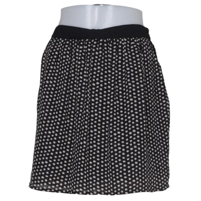 Skirt (Black, White) from Brooklyn Industries Elastane, Polyester