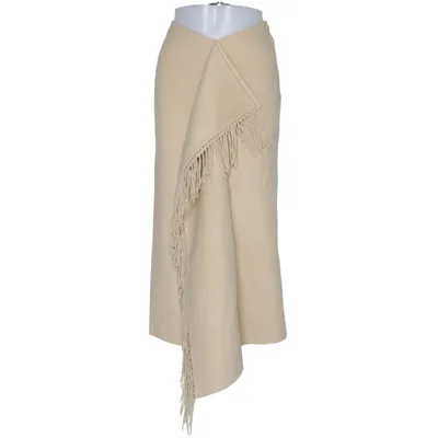 Långkjol (Beige) från Nanushka Silke, Ull