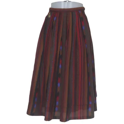 Skirt (Brown, Red, Multicolored) from Birgitta Acetate, Polyester, Wool