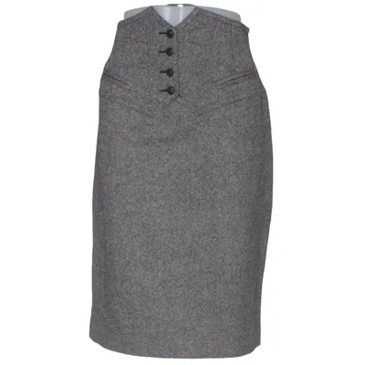 Jupe (Gris) de Mondi Polyester, Soie, Viscose, Laine