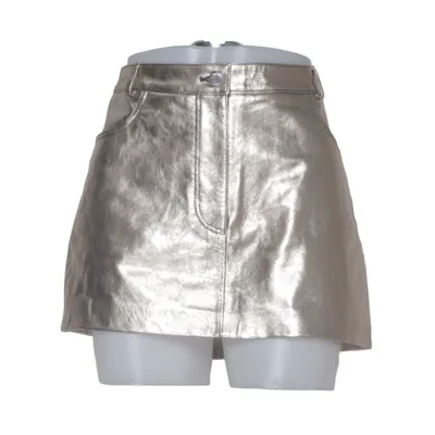 Rock (Silber) von Maje Baumwolle, Leder