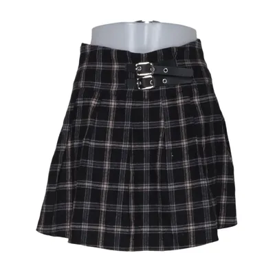Jupe (Noir, Beige) de Romwe Coton, Polyester