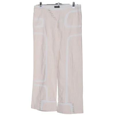 Pants (Beige, White) from Custo Barcelona Cotton, Linen