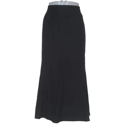 Maxi skirt (Black) from Antonette Elastane, Wool