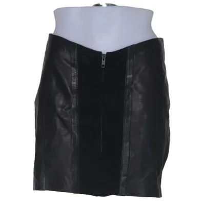 Skirt (Black) from Stylenanda Leather, Viscose