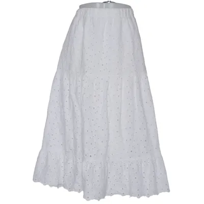 Maxi rok (Wit) van Zara Katoen, Polyester