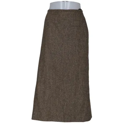 Nederdel (Brun) fra Aust Acetat, Polyester, Silke, Uld