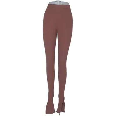 Pants (Brown) from Fashion Nova Cotton, Elastane