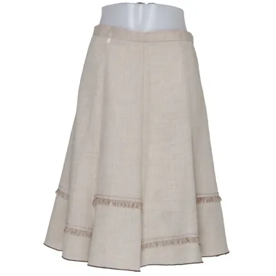 Kjol (Beige) från Götex Linne, Polyester