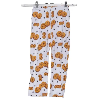 Pyjama broek (Wit, Geel, Zwart) van Contrast Katoen