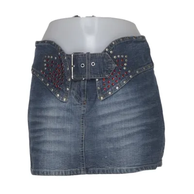 Jeanskjol (Blå) från Fornarina Bomull, Elastan