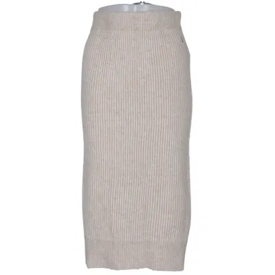 Skirt (Beige, White) from Pernilla Wahlgren Acrylic, Elastane, Polyester