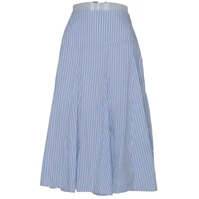 Jupe (Bleu, Jaune, Blanc) de Stradivarius Coton, Élasthane, Polyamide