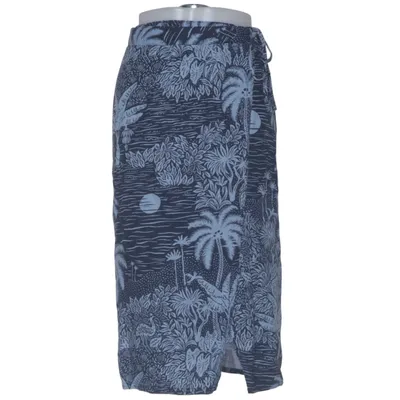 Jupe portefeuille (Bleu) de Desmond & Dempsey x H&M Lin, Viscose