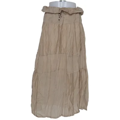 Maxi skirt (Beige) from Paolo Casalini Cotton, Silk