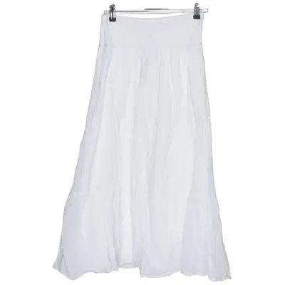 Långkjol (Vit) från Gina Tricot Bomull