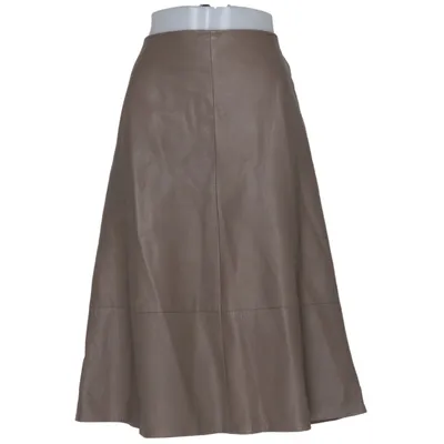 Leren rok (Bruin) Leer
