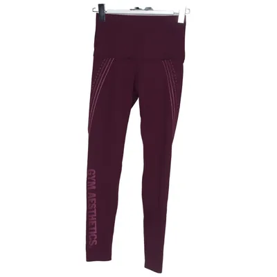 Sports tights (Purple) from Gym Aesthetics Elastane, Polyamide