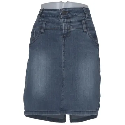Denim skirt (Blue) from Colours Of The World Cotton, Elastane, Polyester