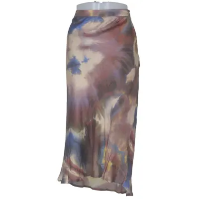 Maxi nederdel (Brun, Blå, Flerfarvet) fra Set Polyester, Silke, Viscose