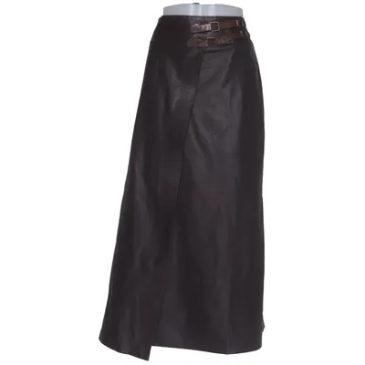 Leather skirt (Brown) from Scapa Suede