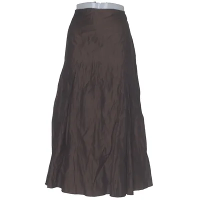 Maxi rok (Bruin) van Hirsch Katoen, Metallvezel, Polyamide