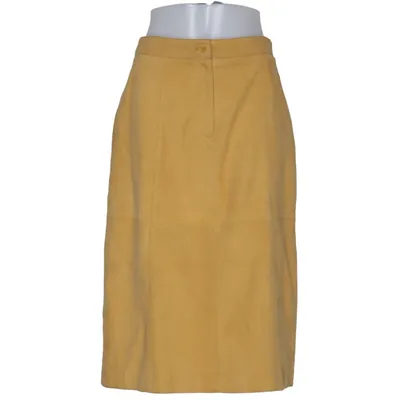 Leren rok (Geel) van Mauritius Leer, Polyester