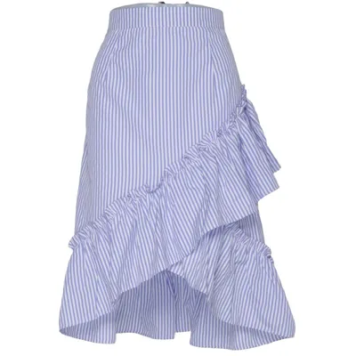 Rok (Blauw, Wit) van Vera & Lucy Polyester