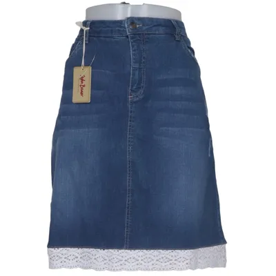 Jeansrock (Blau, Weiß) von John Baner Baumwolle, Elasthan, Polyester, Viskose
