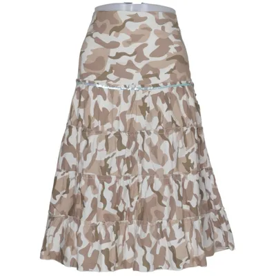Långkjol (Beige, Vit, Brun) från Milla Bomull